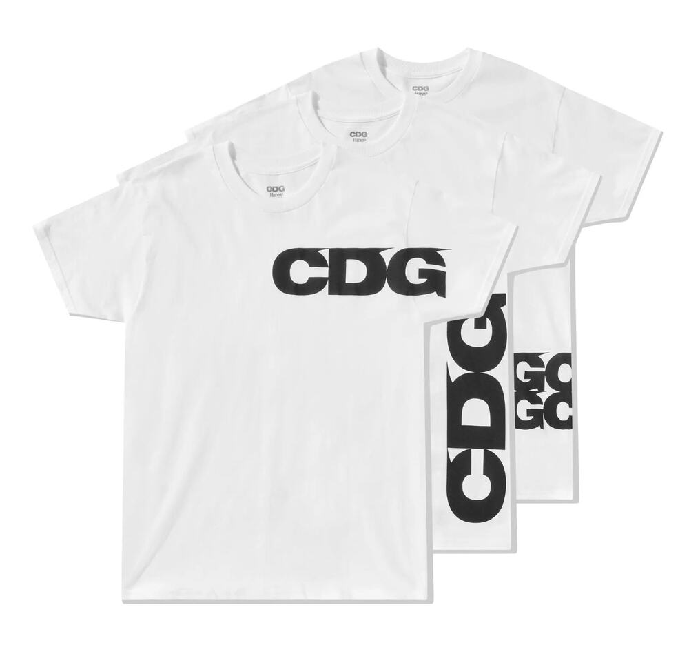 Commes Des Garcons x HANES NIB T Set LARGE